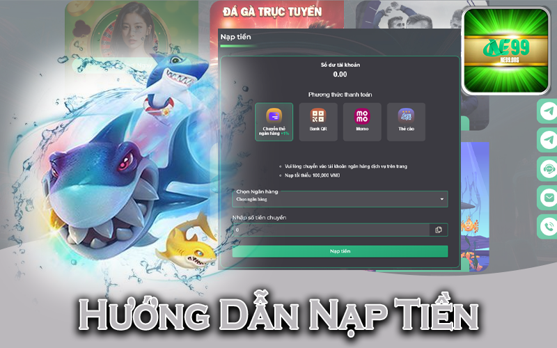 Hướng dẫn nạp tiền NE99